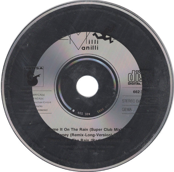 Milli Vanilli : Blame It On The Rain (CD, Maxi)