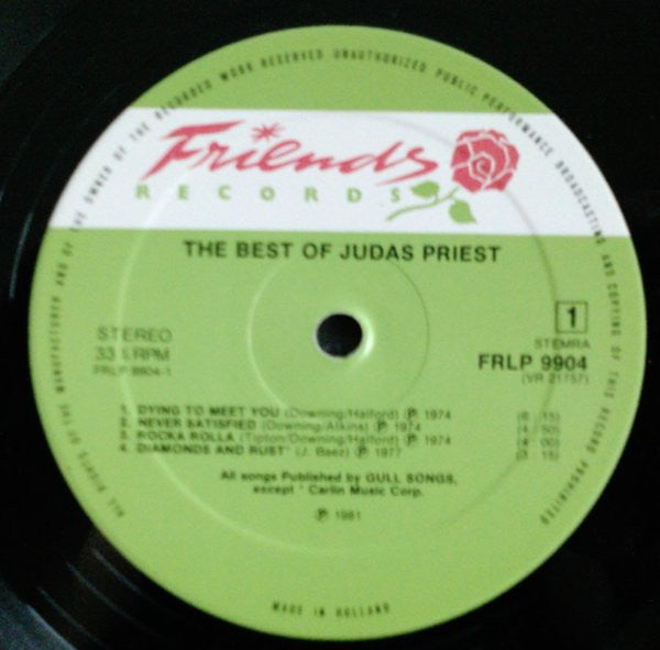Judas Priest : The Best Of (LP, Comp)