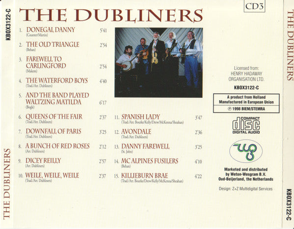 The Dubliners : The Dubliners (3xCD, Comp + Car)