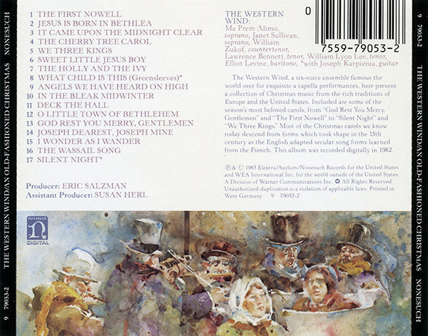 The Western Wind : An Old-Fashioned Christmas (Caroling With The Western Wind) (CD, Album, Tar)