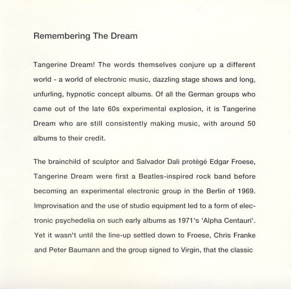 Tangerine Dream : Rubycon (CD, Album, RE, RM)