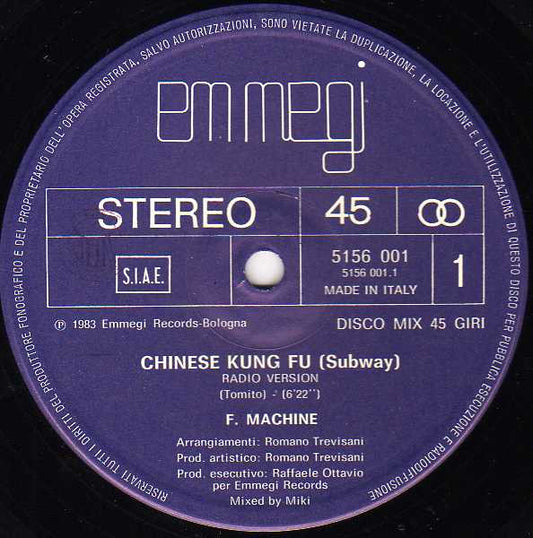 Funk Machine : Chinese Kung Fu (Subway) (12")