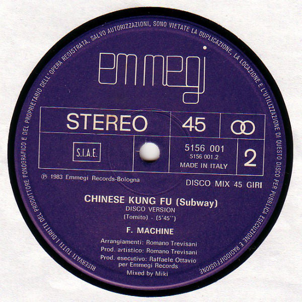 Funk Machine : Chinese Kung Fu (Subway) (12")