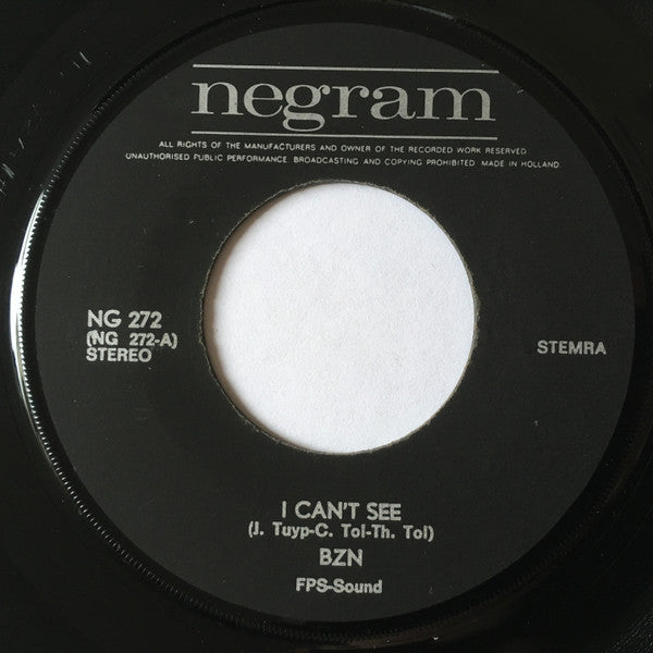 BZN : I Can't See (7", Single)
