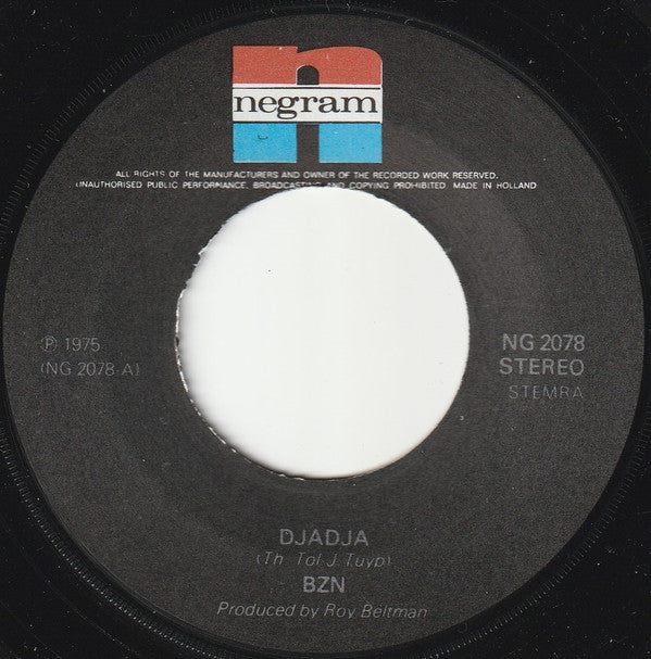BZN : Djadja (7", Single)