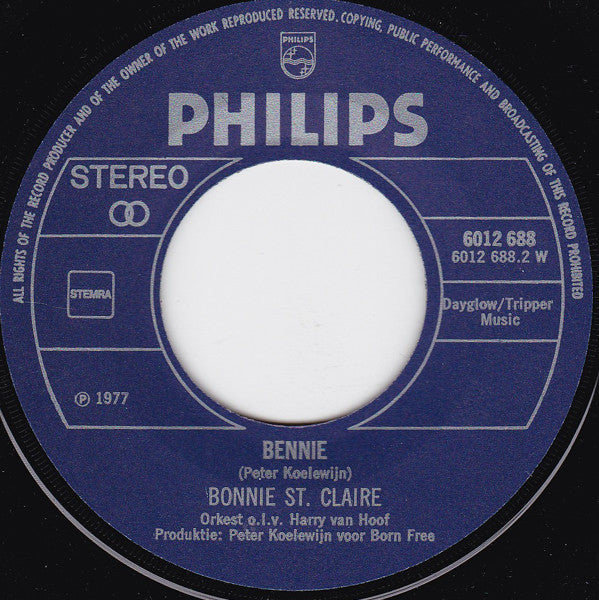 Bonnie St. Claire : Stop Me (7", Single)