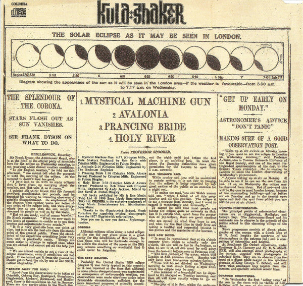 Kula Shaker : Mystical Machine Gun (CD, Maxi)