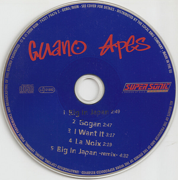 Guano Apes : Big In Japan (CD, Maxi, Ltd, Dig)