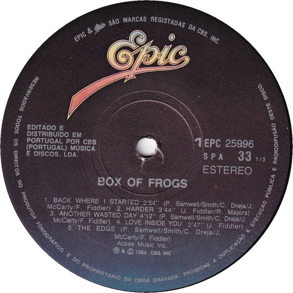 Box Of Frogs : Box Of Frogs (LP, Album)