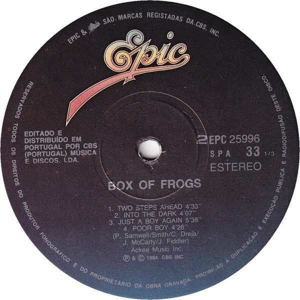 Box Of Frogs : Box Of Frogs (LP, Album)