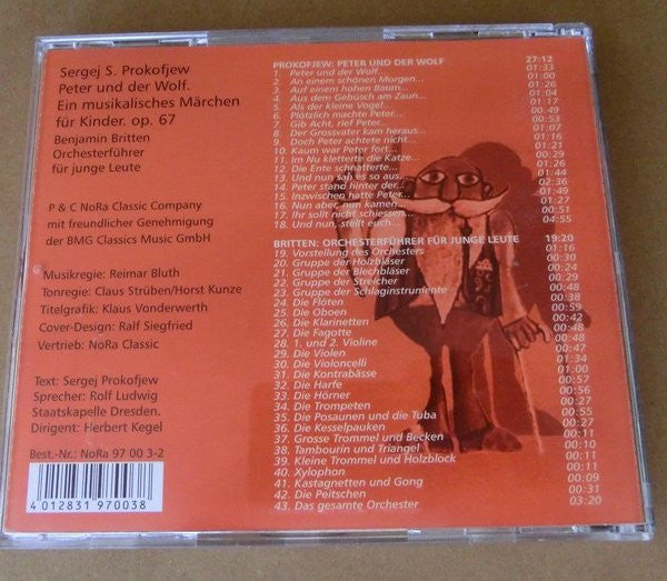 Sergei Prokofiev / Benjamin Britten : Peter Und Der Wolf / Orchesterführer Für Junge Leute (CD, Album, RE)