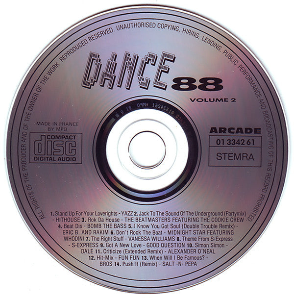 Various : Dance 88 Volume 2 (CD, Comp)