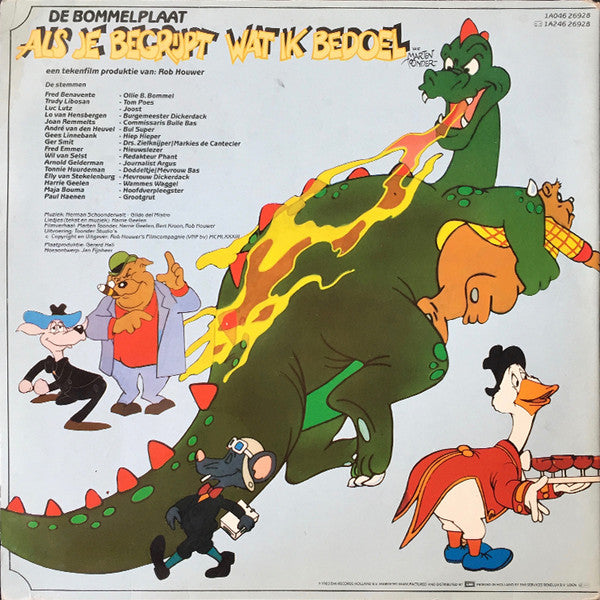 Marten Toonder : Als Je Begrijpt Wat Ik Bedoel (De Bommelplaat) (LP, Album)