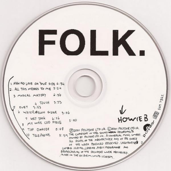 Howie B. : Folk. (CD, Album)