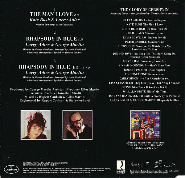 Kate Bush & Larry Adler : The Man I Love (CD, Single)
