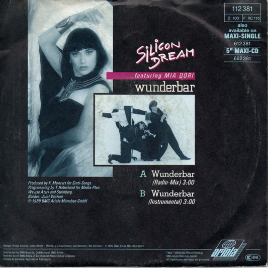 Silicon Dream Featuring Mia Dori : Wunderbar (7", Single)