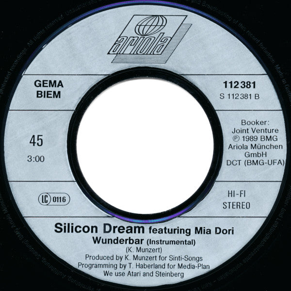 Silicon Dream Featuring Mia Dori : Wunderbar (7", Single)