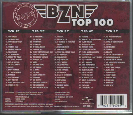 BZN : BZN Top 100 - Hitoverzicht BZN Volendam (5xCD, Comp)