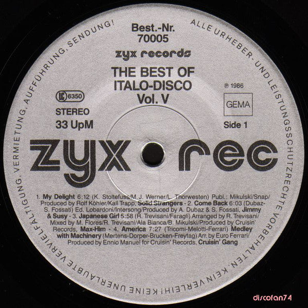 Various : The Best Of Italo-Disco Vol. 5 (2xLP, Comp)