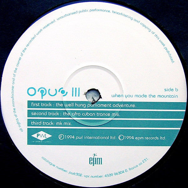 Opus III : When You Made The Mountain (12", Single)