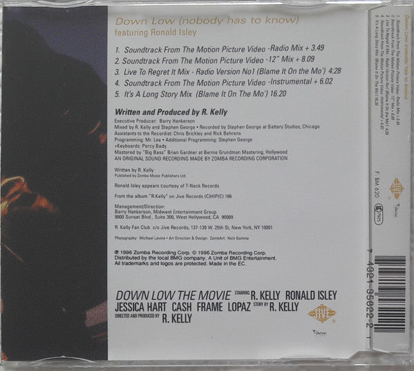 R. Kelly : Down Low (Nobody Has To Know) (CD, Maxi)