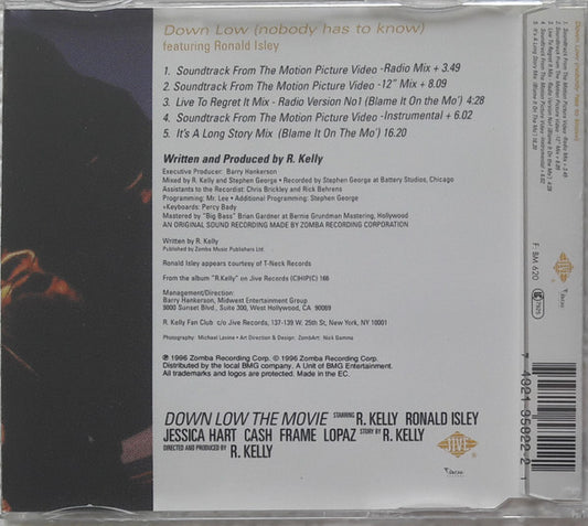 R. Kelly : Down Low (Nobody Has To Know) (CD, Maxi)