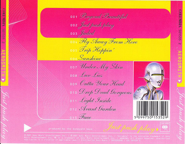 Aerosmith : Just Push Play (CD, Album, Enh)