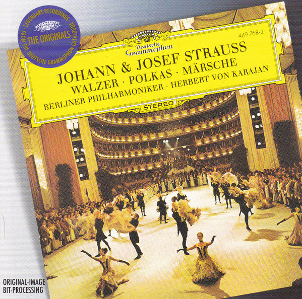 Johann Strauss Jr. & Josef Strauß, Berliner Philharmoniker, Herbert von Karajan : Walzer, Polkas, Märsche (CD, Album, RE, RM)