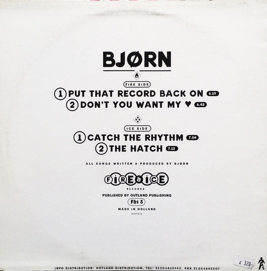 Bjørn : Put That Record Back On (12")