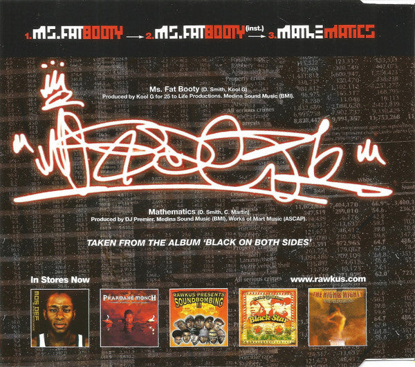 Mos Def : Ms. Fat Booty / Mathematics (CD, Single)