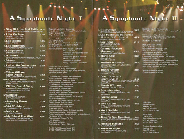 BZN : A Symphonic Night I+II (DVD-V, Multichannel)