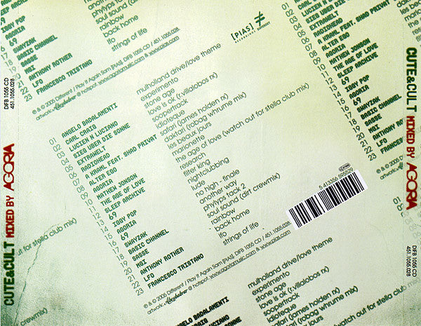 Agoria : Cute & Cult (CD, Comp, Mixed)