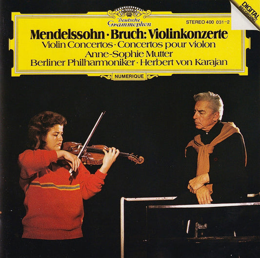 Felix Mendelssohn-Bartholdy · Max Bruch - Anne-Sophie Mutter · Berliner Philharmoniker · Herbert von Karajan : Violinkonzerte (CD, Album)