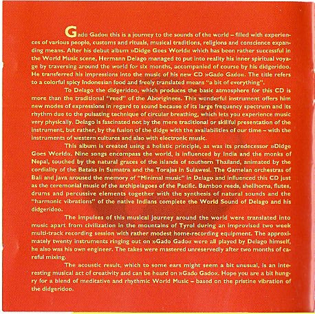 Hermann Delago : Gado Gado (CD, Album)