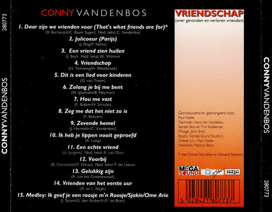 Conny Vandenbos : Vriendschap (CD, Album)