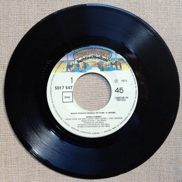 Donna Summer : Theme From The Deep (Down, Deep Inside) (7", Single)