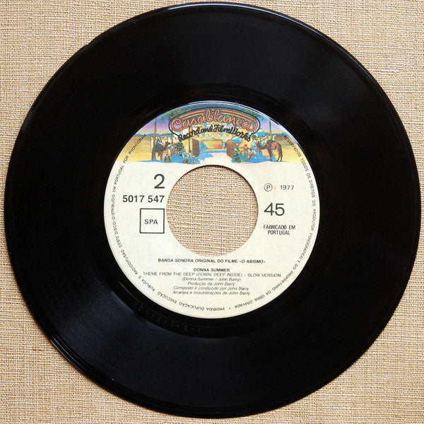 Donna Summer : Theme From The Deep (Down, Deep Inside) (7", Single)