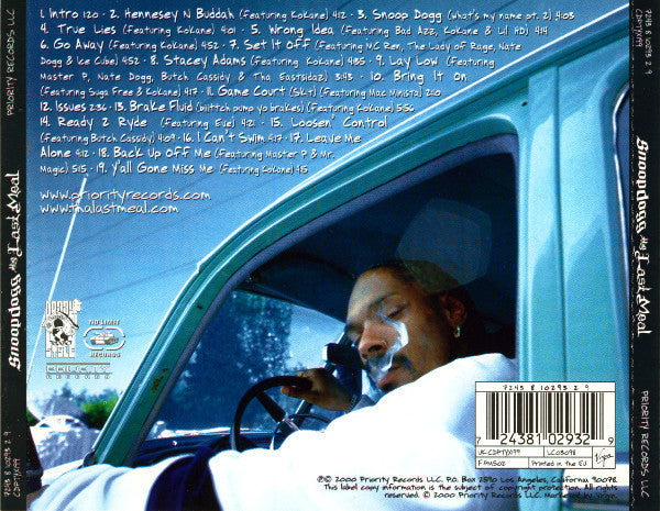 Snoop Dogg : Tha Last Meal (CD, Album)