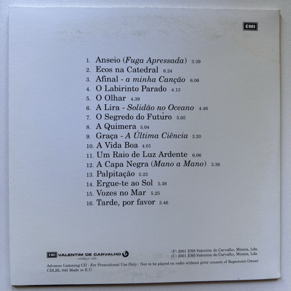 Madredeus : Movimento (CD, Album, Promo)