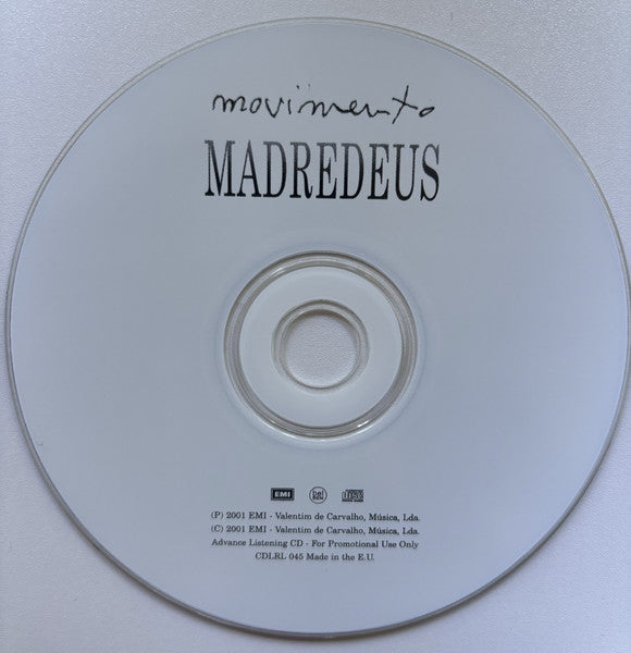 Madredeus : Movimento (CD, Album, Promo)