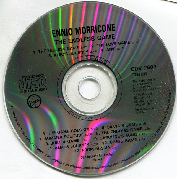 Ennio Morricone : The Endless Game (CD, Album)