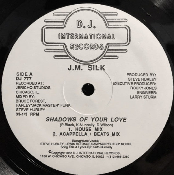 J.M. Silk : Shadows Of Your Love (12", Single, Pic)