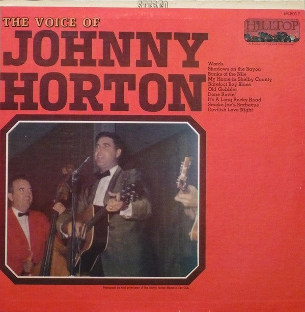 Johnny Horton : The Voice Of Johnny Horton (LP, Comp, Mono)
