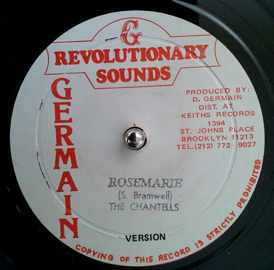 The Chantells : Rosemarie  (12")