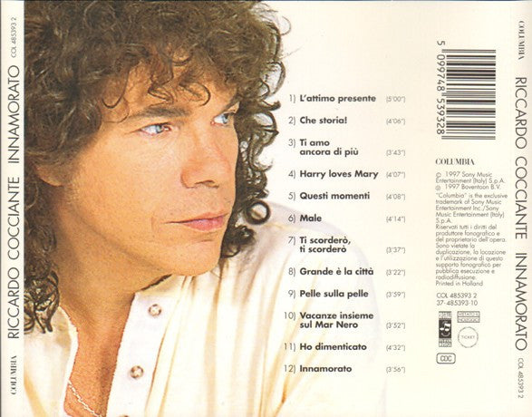 Riccardo Cocciante : Innamorato (CD, Album)