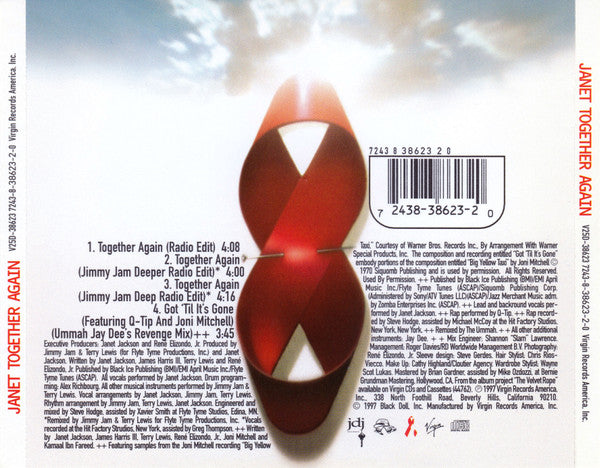 Janet Jackson : Together Again (CD, Single)