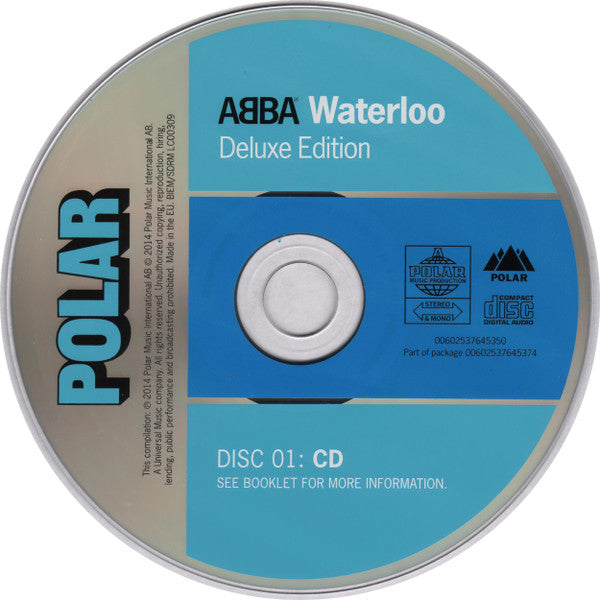 ABBA : Waterloo (CD, Album, RE, RM + DVD-V, NTSC + Dlx, 40t)