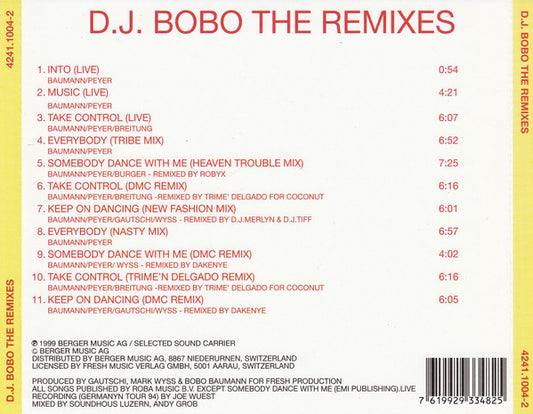 DJ BoBo : The Remixes (CD, Comp)