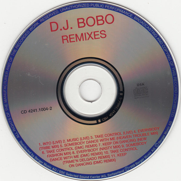 DJ BoBo : The Remixes (CD, Comp)