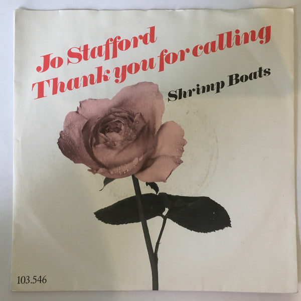 Jo Stafford : Thank You For Calling / Shrimp Boats (7", Single, RE)